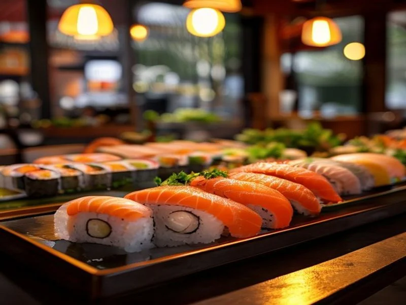 Close-up of perfectly grated hon-wasabi on a sharkskin grater, emphasizing its textural quality, with a subtle hint of green rhizome in the background.